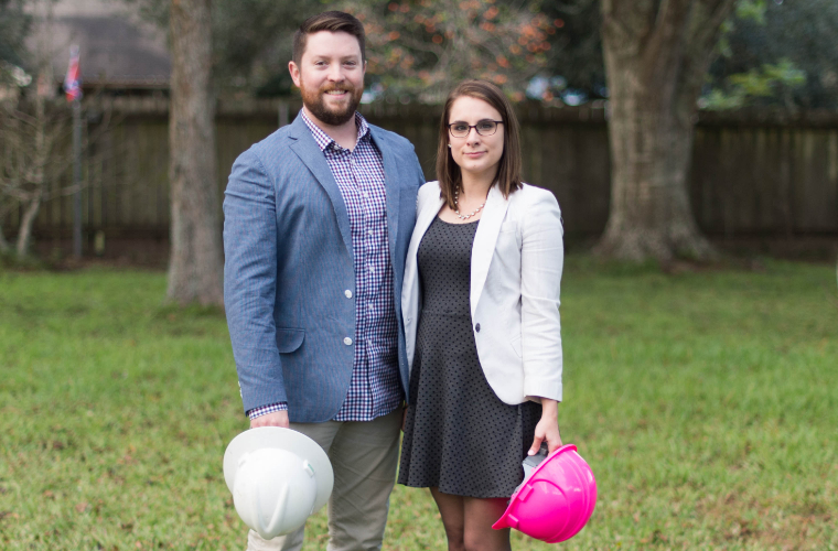 UL Lafayette architecture alum Ashley Bell Davis owns a business with her husband.