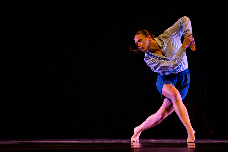 UL dance student performs alone on stage