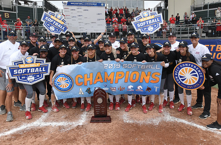 Louisiana Ragin' Cajuns Softball SunBelt Champs