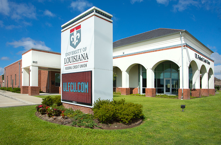 UL Lafayette Credit Union building exterior